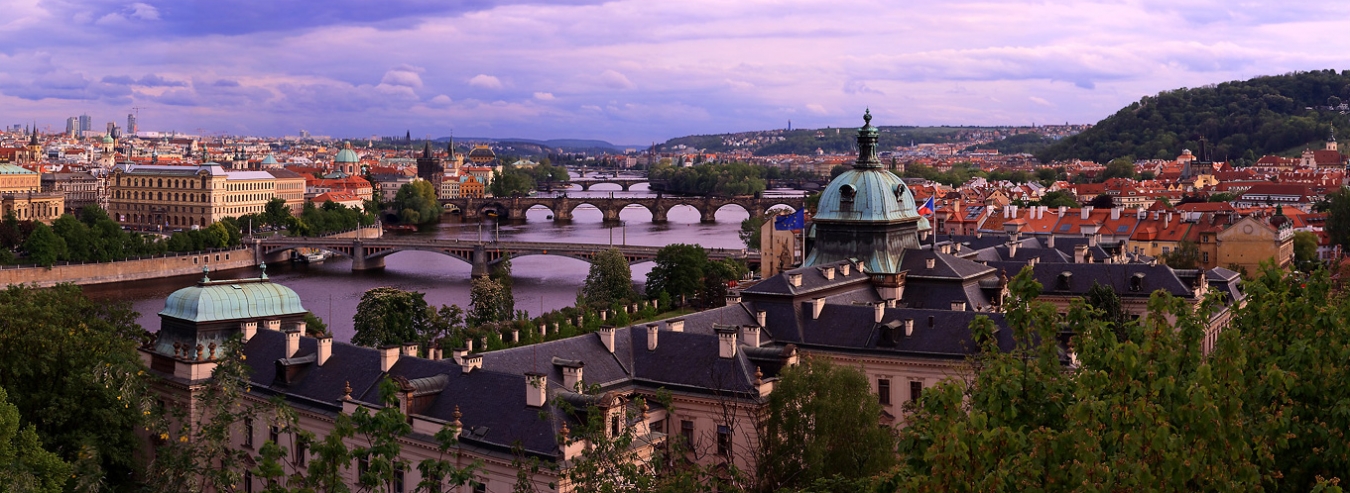 Panoráma pražských mostů