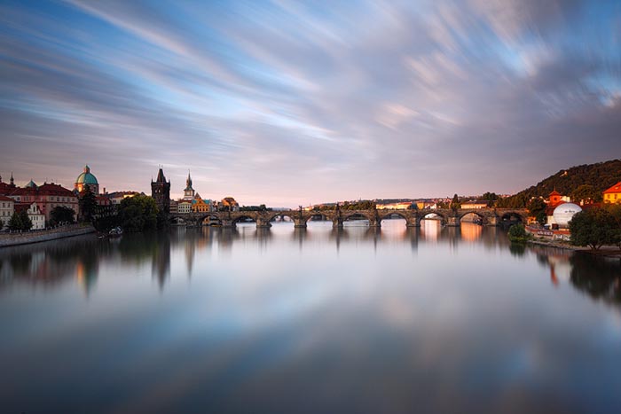 Karlův most, vltavský odraz