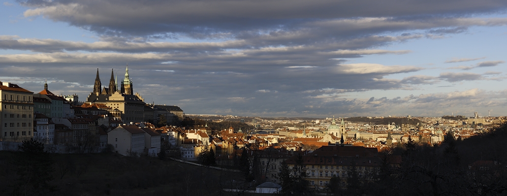 Pražská kotlina - panorama
