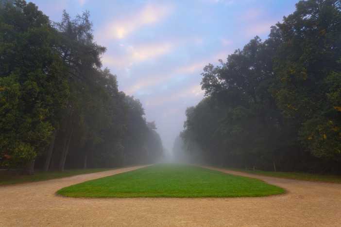 Svítání nad oborou Hvězda